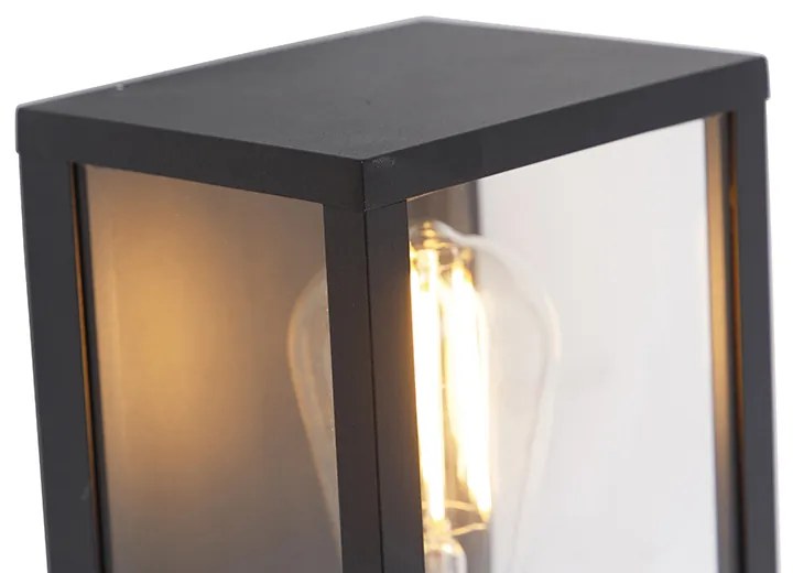 Applique da parete industriale nera 26 cm IP44 - Charlois