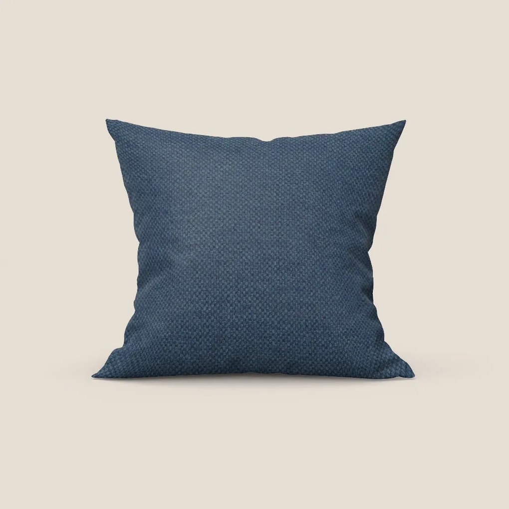 Tauro cuscino disponibile in diversi colori in tessuto misto cotone smacchiabile T18 blu