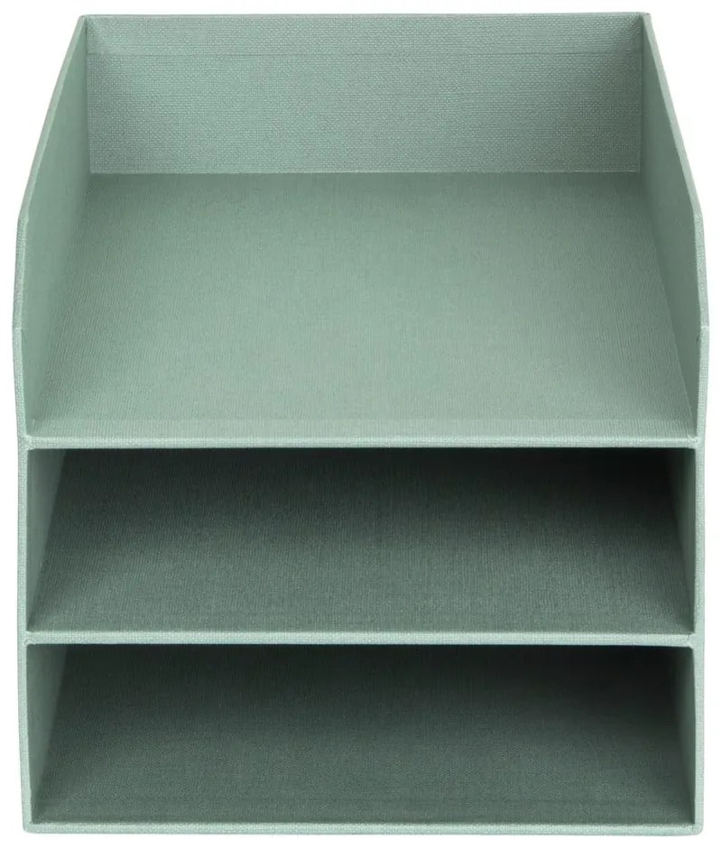 Organizer verde in cartone per documenti Trey Canvas Paper Laminate – Bigso