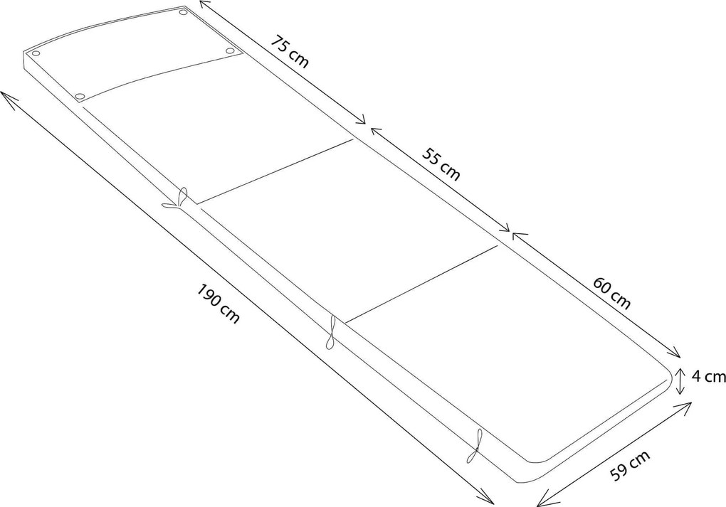 LIVES - cuscino lettino con doppia cucitura idrorepellente