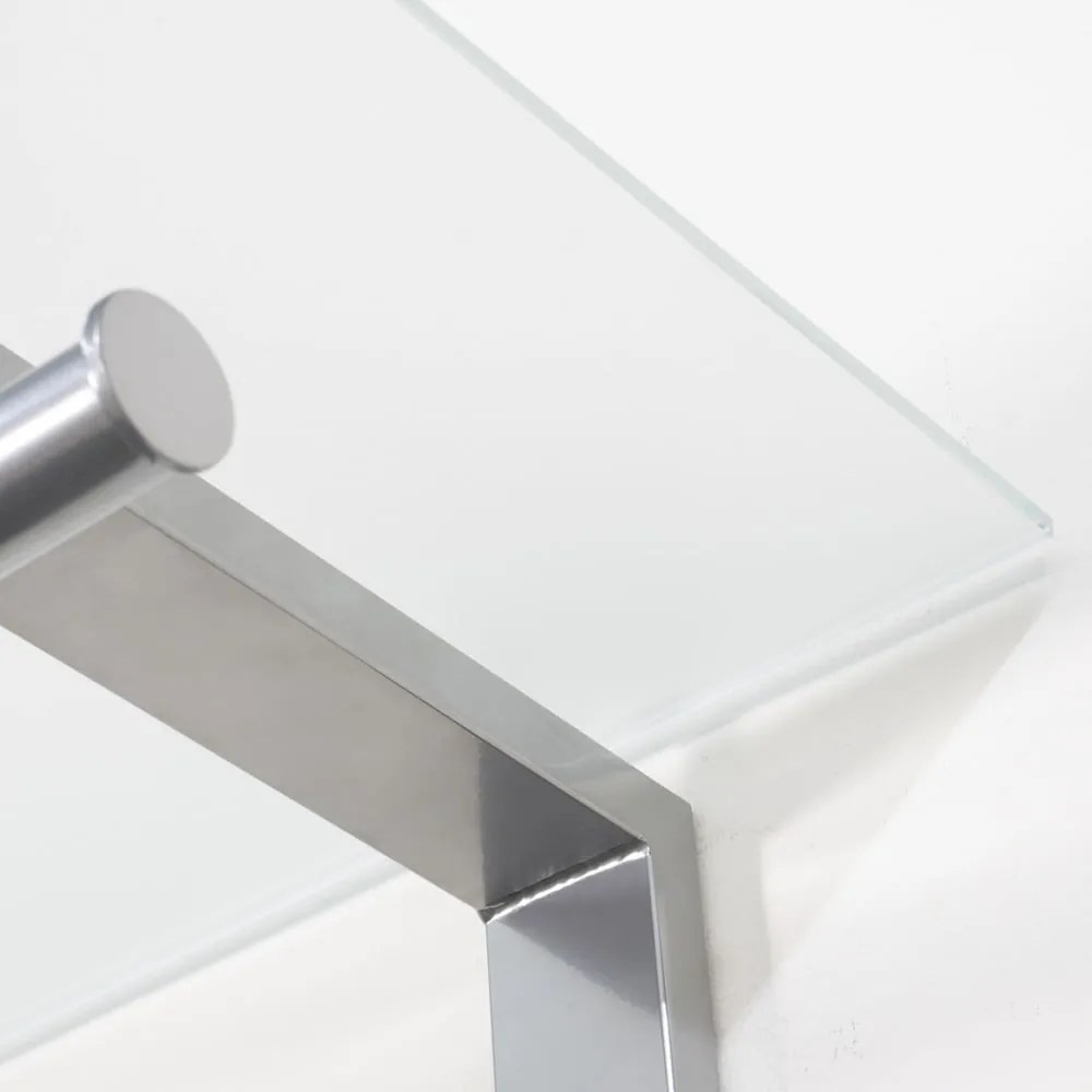 Attaccapanni da parete argentato in metallo con scaffale 80 cm Dutch – Spinder Design