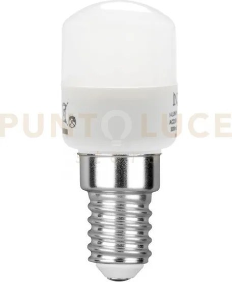 Lampadina led frigo attacco e14 2w 136lm 3000k 180° 25x60mm 15000h ...