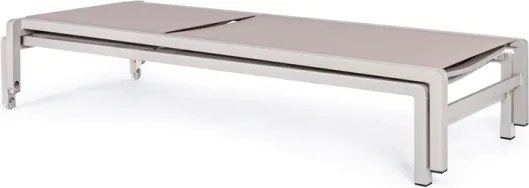 Lettino In Alluminio Impilabile Con Ruote Konnor Rastin Bizzotto