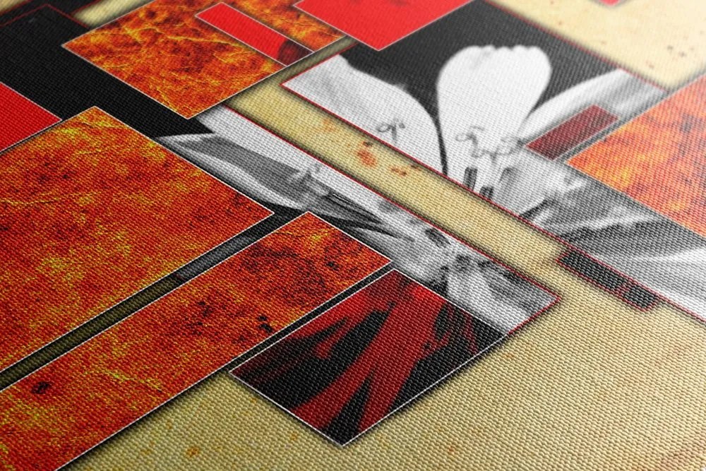 Quadro su tela – Astrazione in arancione