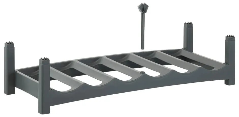 Portabottiglie in plastica grigio Vario - Rotho