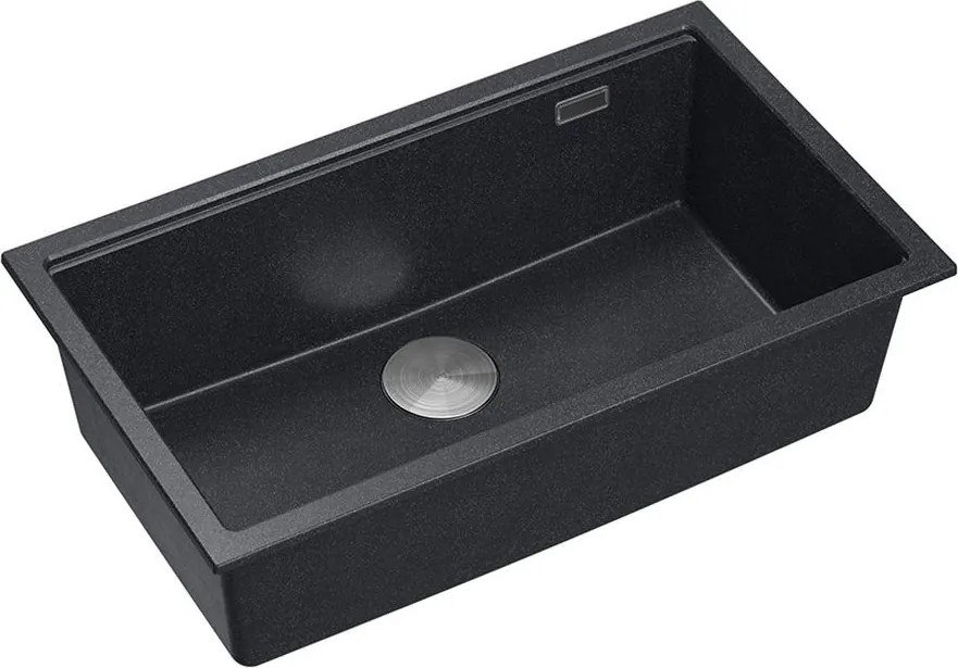 Lavello in granito Logan 110 Black Metallic