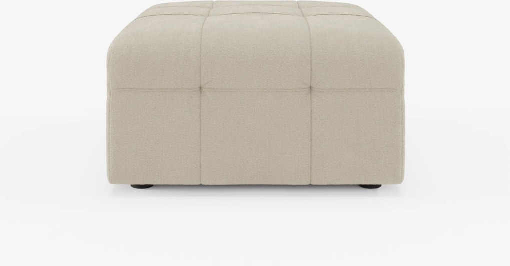 Mosaic pouf e modulo in bouclé - 96x77 cm design capitonné in tessuto smacchiabile T21
