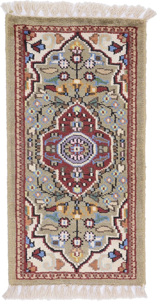 Agra Tappeto 30x60 (Indian) Annodato A Mano