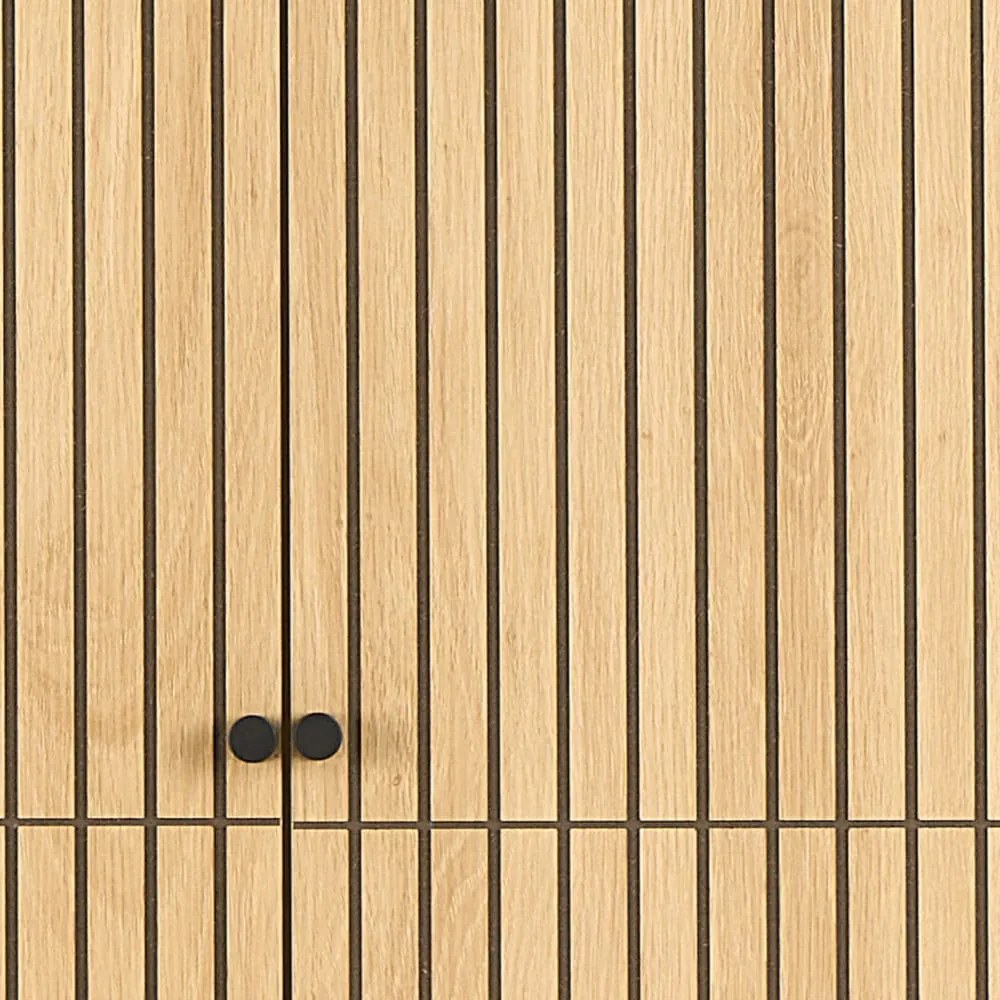 Armadio effetto rovere in colore naturale 99x200x60 cm Albany - Actona