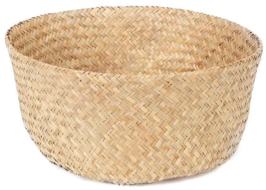 Cesto portaoggetti in seagrass chiaro , ⌀ 35 cm - Compactor