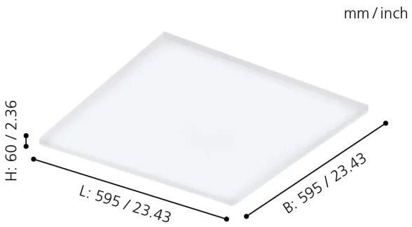 Eglo 98564 - Plafoniera LED RGB dimmerabile TURCONA-C LED/30W/230V + T