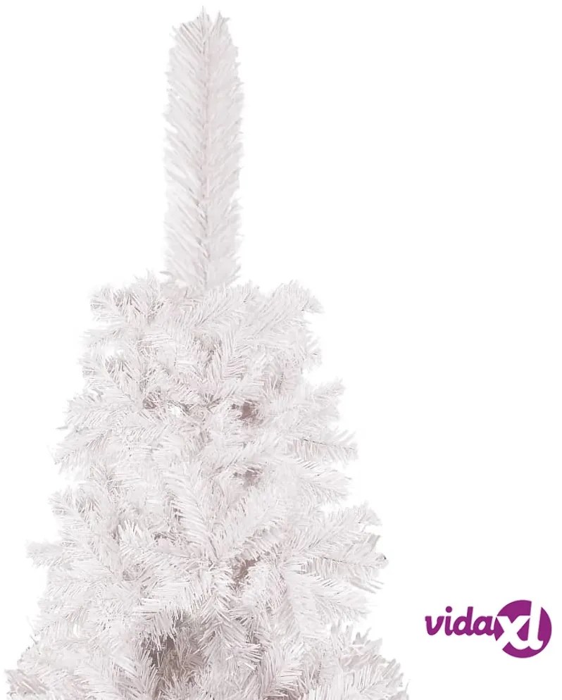 vidaXL Albero di Natale Sottile Bianco 240 cm