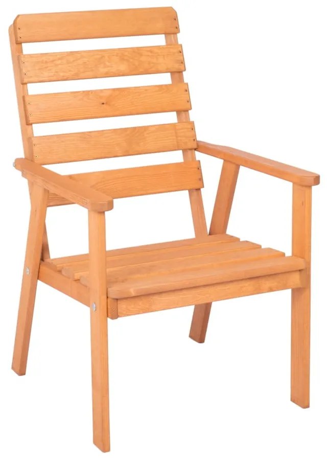 Set da pranzo da giardino in legno massiccio per 4 persone Sylva - Rojaplast