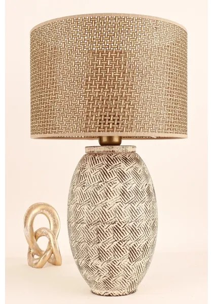 Lampada da tavolo RAMZES 1xE27/40W/230V beige