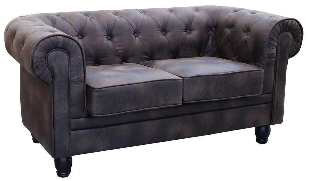CHESTERFIELD - divano vintage in ecopelle