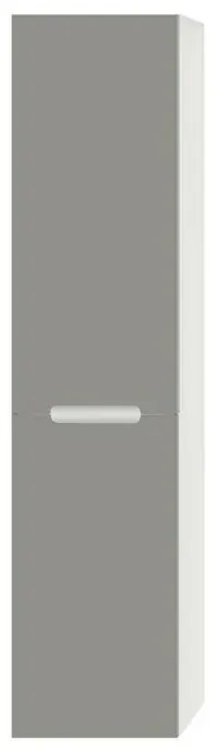 Pensile bagno sospeso rovere bianco e tortora H 140 ante soft-close Iris