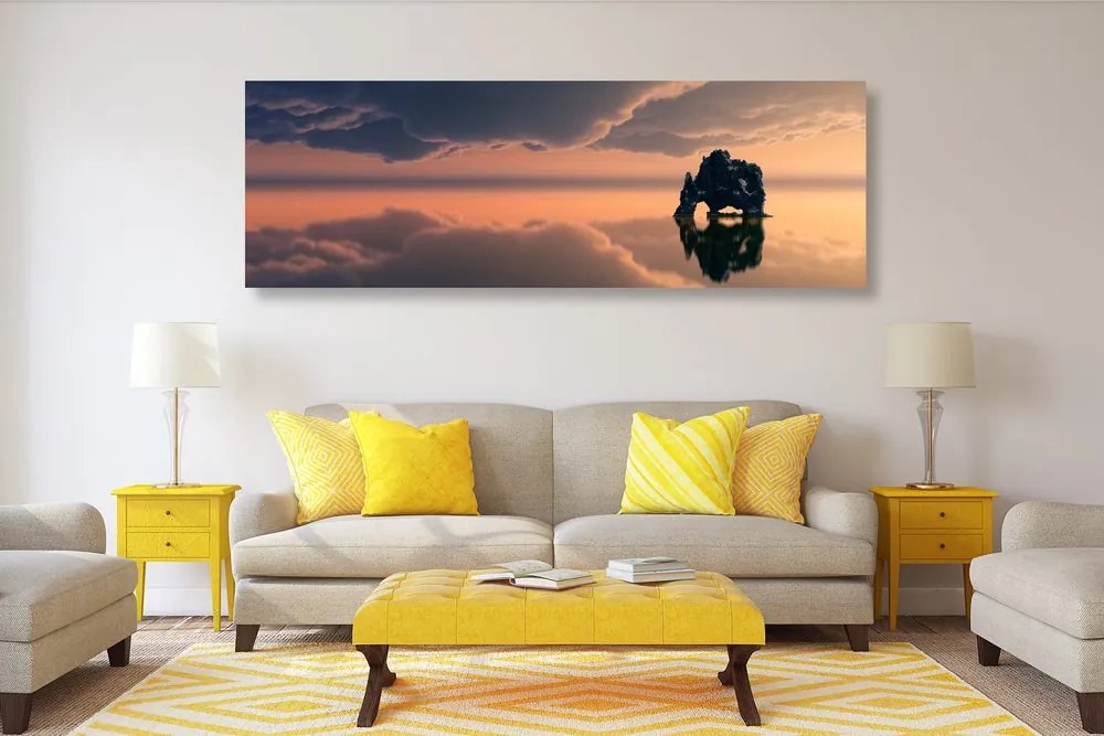 Quadro su tela – Roccia sotto la nuvola