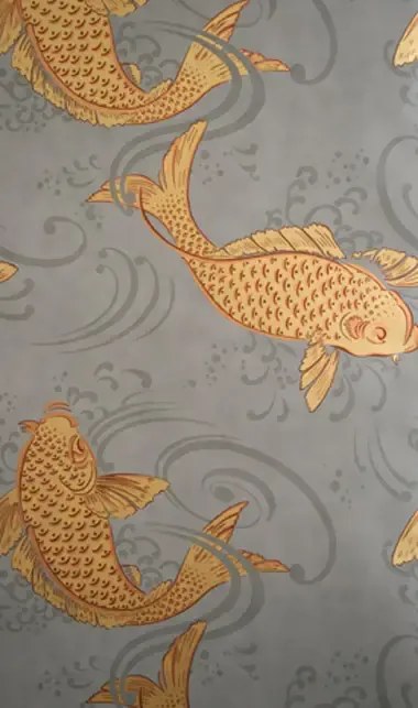 Tapete Derwent von Osborne and Little - Gold/ Taupe