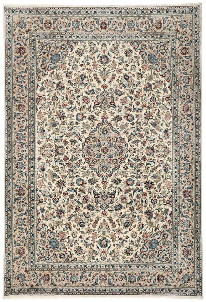 Kashan Tappeto 310x220 (Iran) Annodato A Mano