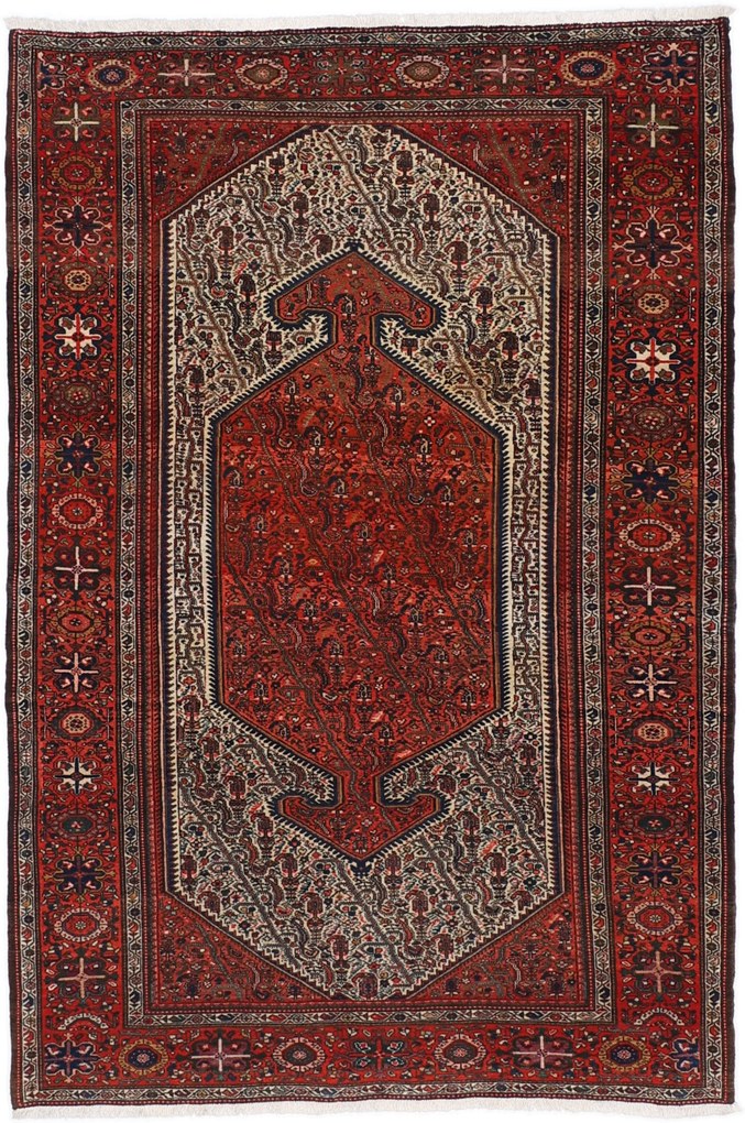 Farahan Tappeto 140 x 200 (Iran) Annodato A Mano