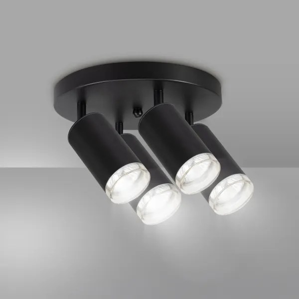 Brilagi - Luce Spot da bagno SELE AQUA 4xGU10/30W/230V IP44 nero