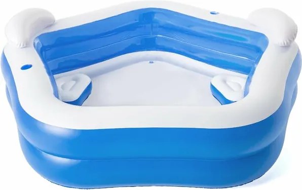 Piscina gonfiabile con sedute e poggiatesta 213x206 cm Bestway 54153