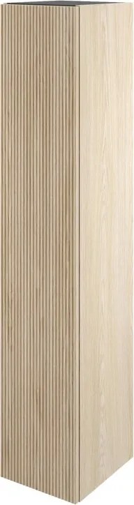 Colonna Neo Groove L30 x H154 x P35 cm, 1 anta, rovere naturale cannettato Maniglia venduta separatamente, disponibile in diverse finiture.