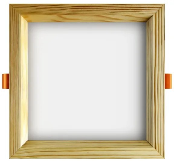 APLED-Lampada LED SQUARE WOODLINE LED/12W/230V 3000K 17x17 cm pino legno solido