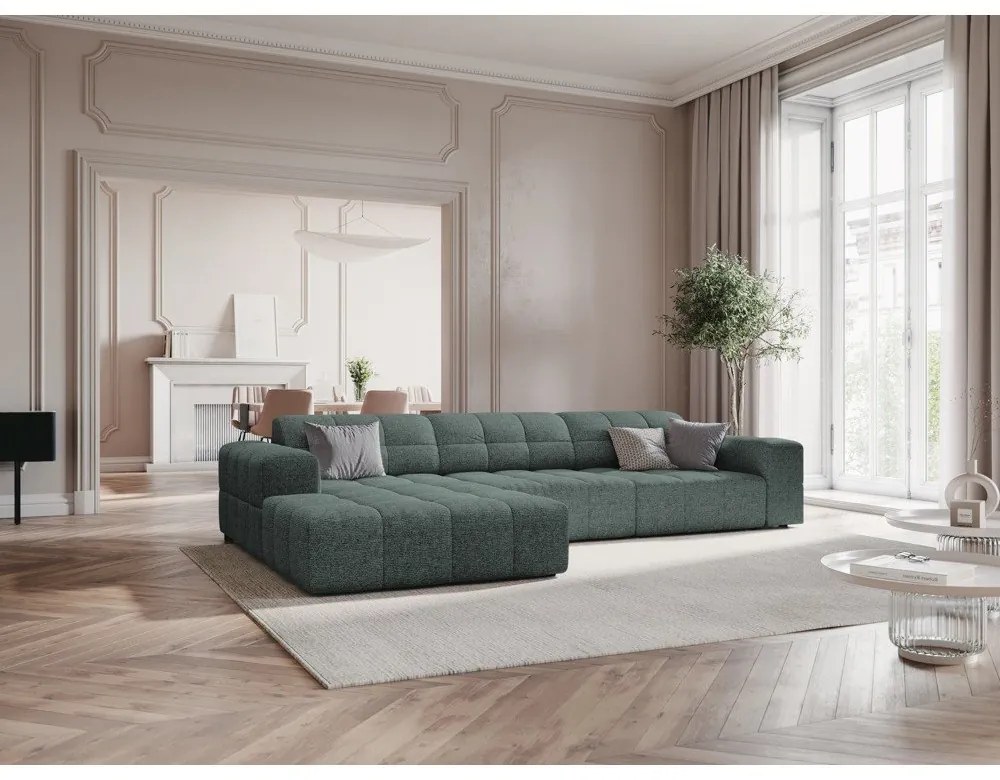 Divano angolare turchese (angolo sinistro) Chicago - Cosmopolitan Design
