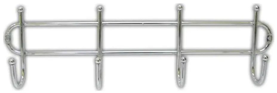 Appendiabiti da parete 10,5x37 cm cromo lucido