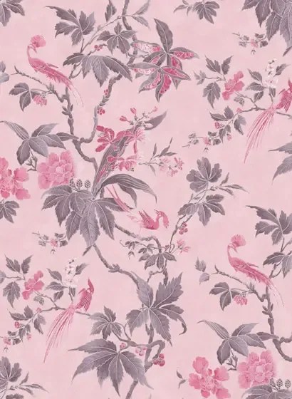 Little Greene Carta da parati Paradise - Pink