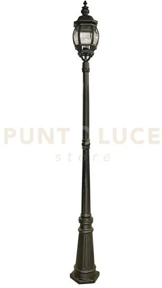 Palo per esterni bel aire 221cm - nero seta e vetro, ip23