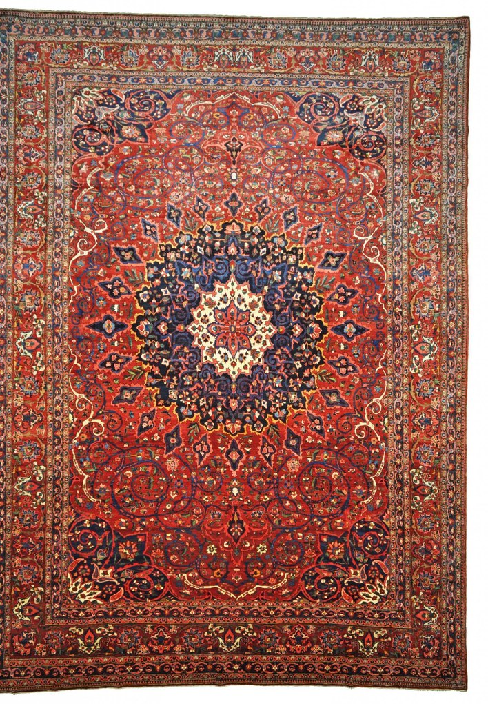 Bakhtiar Tappeto persiano 350 x 490 Rosso (Iran) Annodato A Mano
