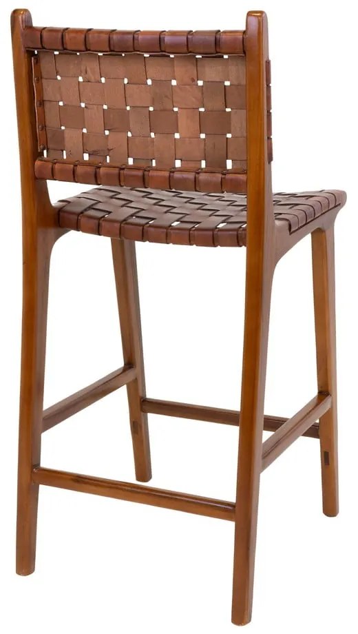 Sgabello da bar in teak marrone 101 cm Perugia - House Nordic