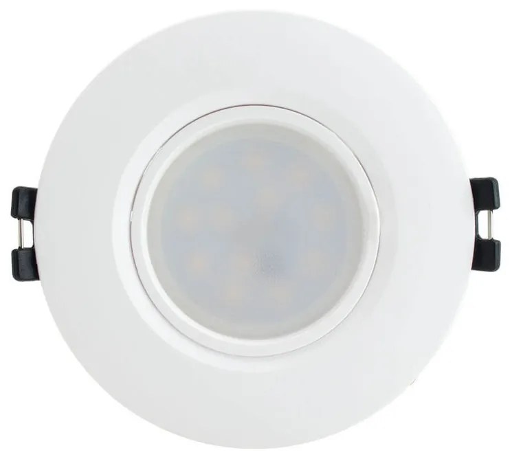 Faretto da Incasso Fisso Bianco in Policarbonato Foro Ø55-75mm