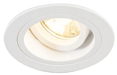 Faretto da incasso Smart bianco rotondo inclinabile con Wifi GU10 - Chuck