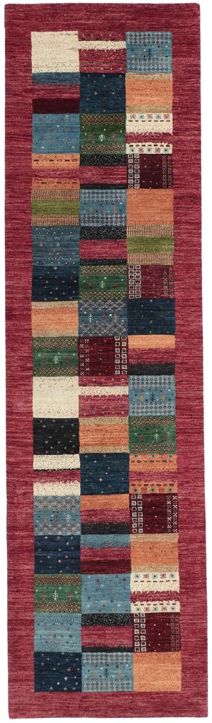 Loribaft Tappeto 80 x 300 (Indian) Annodato A Mano