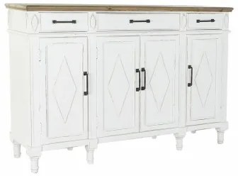 Credenza DKD Home Decor   Bianco Marrone Pino Plastica 160 x 42 x 105 cm