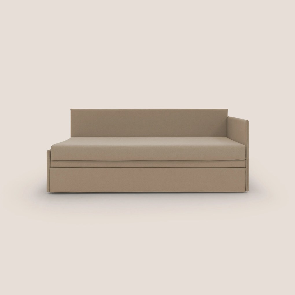 Durini Divano duplex con doppio letto in tessuto simil cotone impermeabile T13 beige