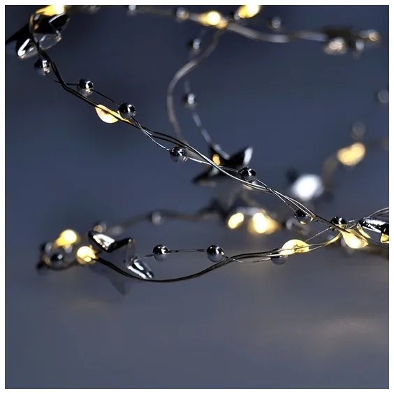 Solight 1v215 - Catena di Natale LED 20xLED/2xAA 2m bianco caldo