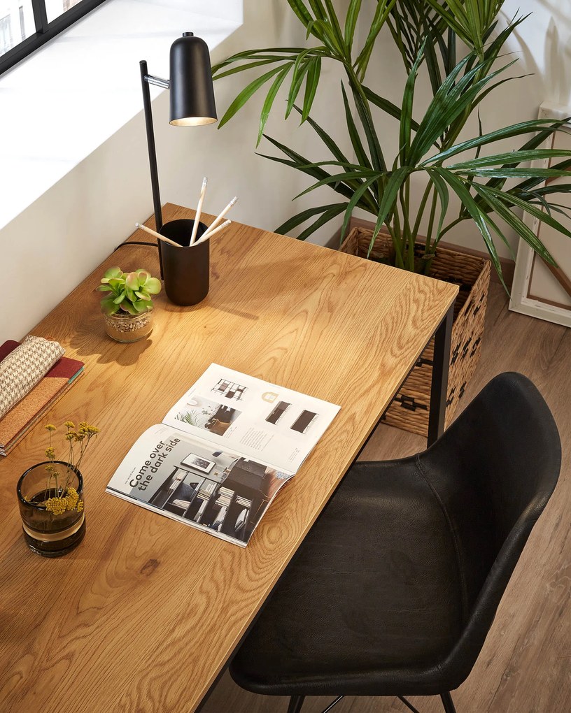 Kave Home - Scrivania rettangolare Talbot 120 x 60 cm nero