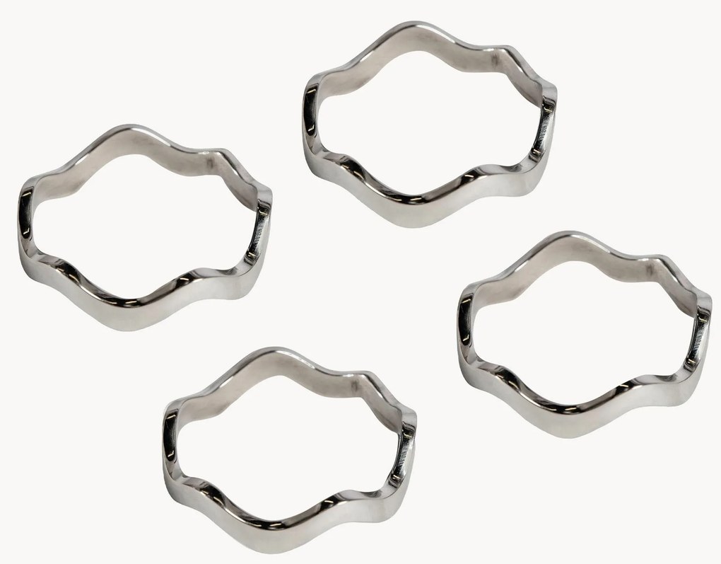 Portatovaglioli in metallo Anna 4 pz