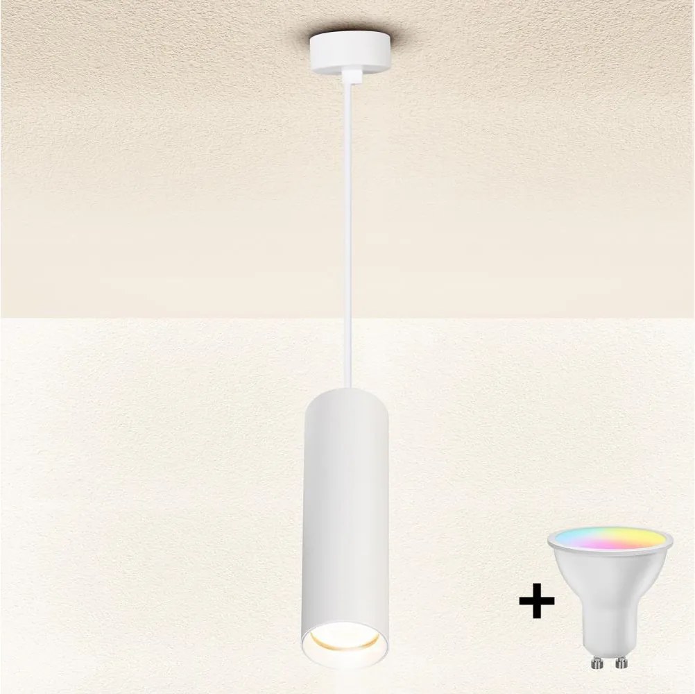 Brilagi - Lampadario dimmerabile a sospensione LED su cavo SELE 1xGU10/4,8W/230V bianco