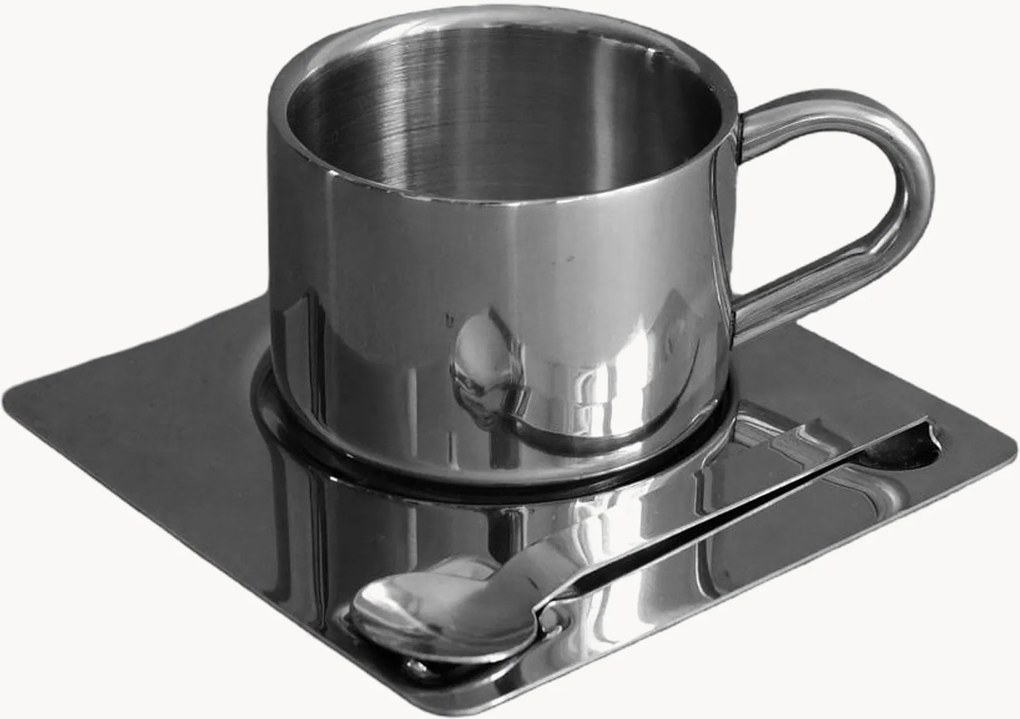 Set tazza con piattino e cucchiaino Shiloh, set da 3