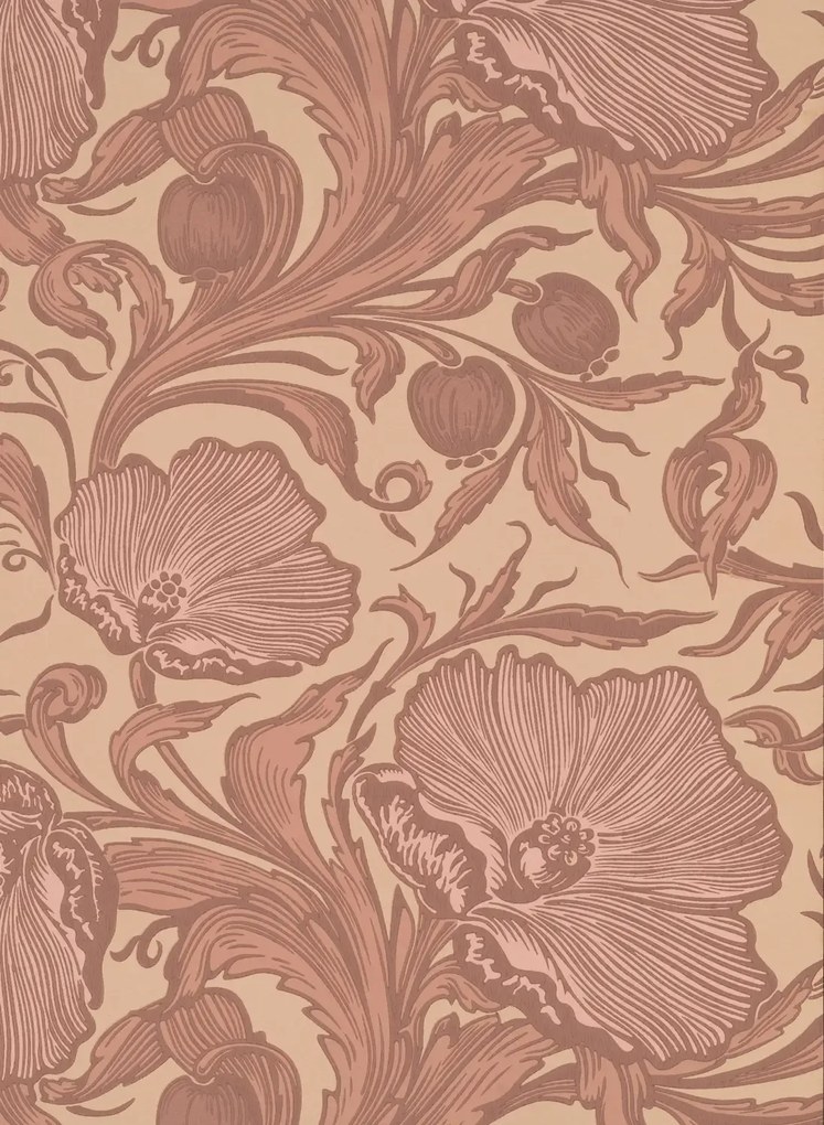 Little Greene Tapete Poppy Trail - Masquerade
