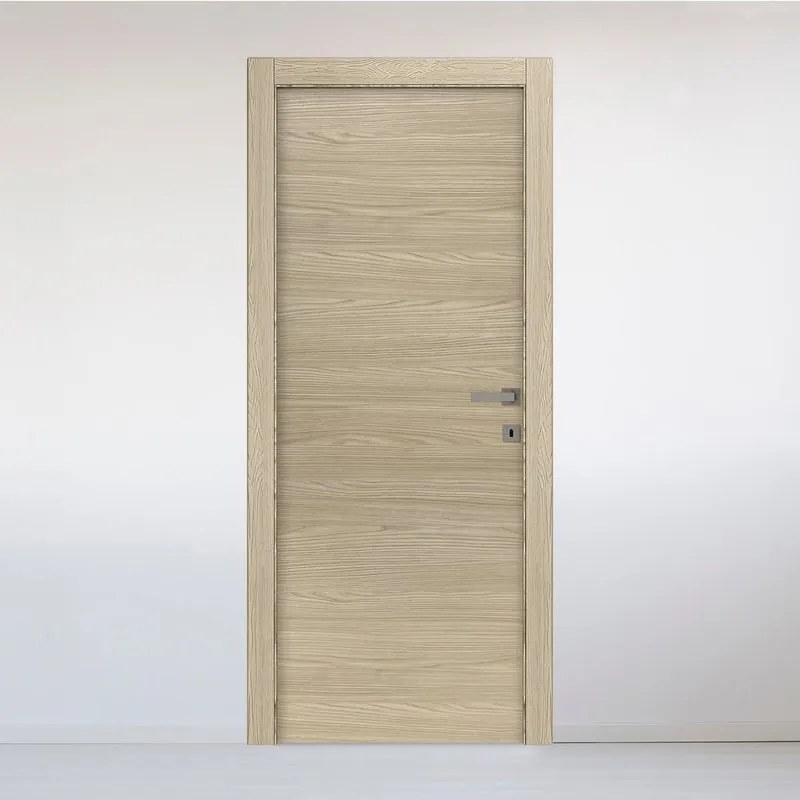 Porta interna a battente Oxford miele in legno colore rovere, L 70 x H 210 cm, apertura reversibile
