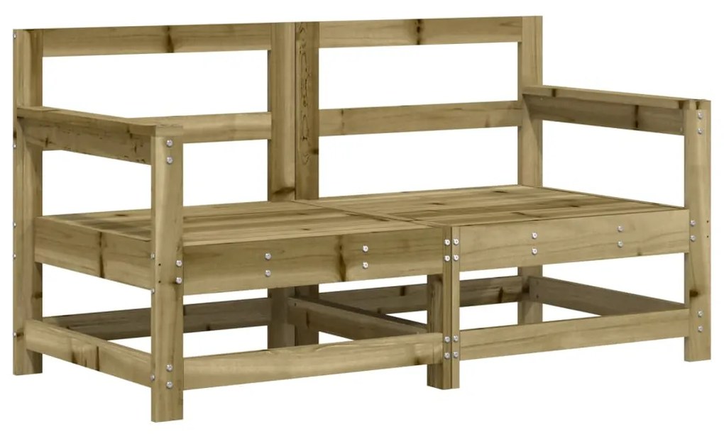 Set salotto da giardino 7 pz in legno impregnato di pino