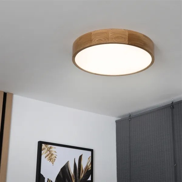 Brilagi - Plafoniera LED CARVALHO LED/36W/230V rovere Ø 47,5 cm
