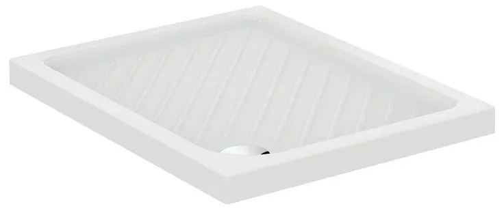 Piatto doccia CERAMICA DOLOMITE in ceramica Suite bianco L 80 x L 100 x H 7 cm