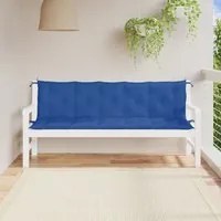 Cuscini per Panca 2 pz Blu 180x50x7 cm in Tessuto Oxford 361726